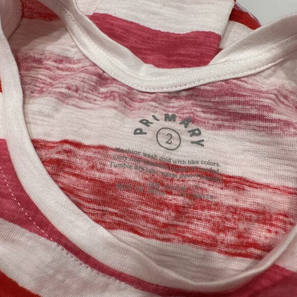 Primary Red & Pink Stripe Tank Romper - Picture 6 of 6